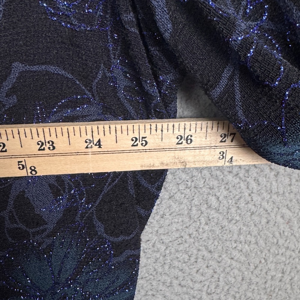 VTG Onyx Nite by Wendye Chiatin Top Womens 2X Glitter Glam Wrap Office Career‎ - Picture 11 of 12